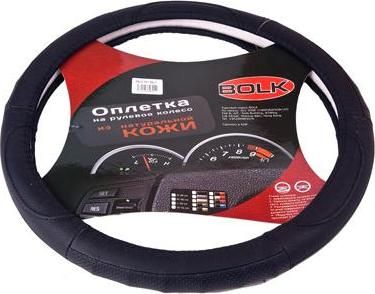 BOLK PREMIUM BK01312BK-L Оплетка на рулевое колесо L 40см натуральная кожа черная коробка BOLK PREMIUM BK01312BK-L Оплетка на рулевое колесо L 40см натуральная кожа черная коробка
