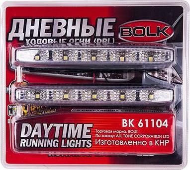 BOLK BK61104 Дневные ходовые огни светодиодные 5LED 150х18мм 12В 2шт BOLK BK61104 Дневные ходовые огни светодиодные 5LED 150х18мм 12В 2шт
