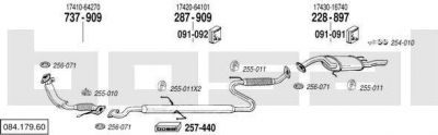Bosal 084.179.60 система выпуска ог на TOYOTA COROLLA Station Wagon (_E9_)