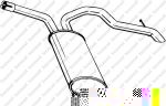Bosal 281-877 глушитель выхлопных газов конечный на OPEL VIVARO c бортовой платформой/ходовая часть (E7)