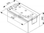 BOSCH АКБ T5 225Ah 1150A 518x276x242 (+-) (0092T50800)