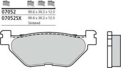 BREMBO Тормозные колодки (07052XS)