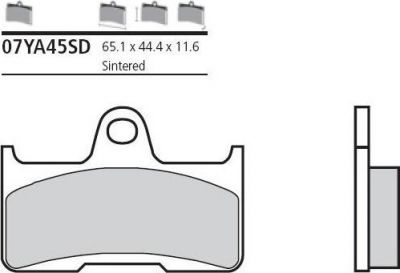 BREMBO Тормозные колодки (07YA45SD)