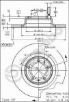Brembo 08.4070.20 тормозной диск на ALFA ROMEO 90 (162)
