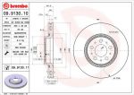 BREMBO Диск тормозной VOLVO S60 00-/S80 98-06/V70 00-/XC70 00- передний D=305мм. (заменен на 09.9130.11) (562173J, 09.9130.10)