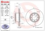BREMBO Диск тормозной вент. задний IVECO DAILY III Flatbed (2996043, 09.9761.60)