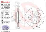 Brembo 09.A200.11 тормозной диск на AUDI A3 (8P1)