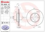 Brembo 09.A535.10 тормозной диск на TOYOTA YARIS (NHP13_, NSP13_, NCP13_, KSP13_, NLP13_)