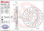 Brembo 09.A731.10 тормозной диск на MERCEDES-BENZ C-CLASS купе (CL203)