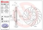 BREMBO Торм. диск Fr MB W176,246/C117 окр. перфор. 12- (09B80751)