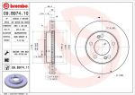 Brembo 09.B974.10 тормозной диск на SSANGYONG KYRON