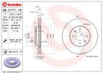 Brembo 09.C171.10 тормозной диск на KIA RIO III седан (UB)