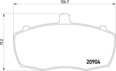Brembo комплект тормозных колодок, дисковый тормоз на LDV 400 автобус (P 52 013)
