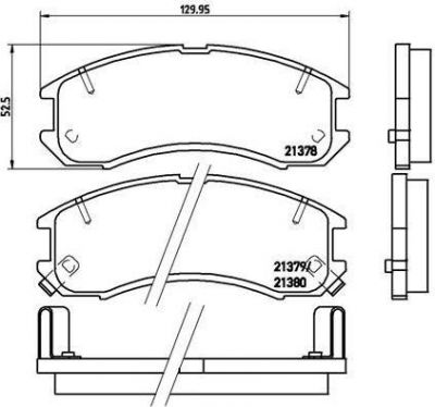 Brembo P 24 024 комплект тормозных колодок, дисковый тормоз на MAZDA 626 III Station Wagon (GV)