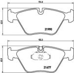 BREMBO Колодки передние E39 ->3,5 (34111164629, P06065)