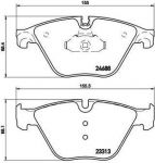 BREMBO Колодки передние 5 / 7 (34116775314, P06074)