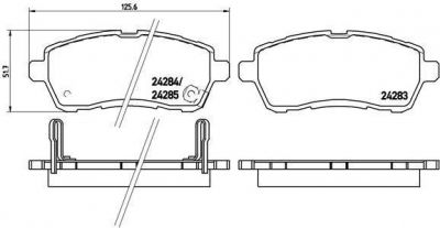 BREMBO Колодки передние FORD Fiesta 08-> (04465B1120, P16013)