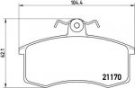 BREMBO Тормозные колодки LADA 110 1.5 Kw 54 01/95 - > F (21103501080, P41003)