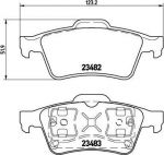 BREMBO Колодки задние(без пружинки) FORD/MAZDA/NIS/OP/REN/VOL (44060AV625, P59044)