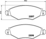 BREMBO Колодки передние PEUGEOT 206 (425212, P61063)