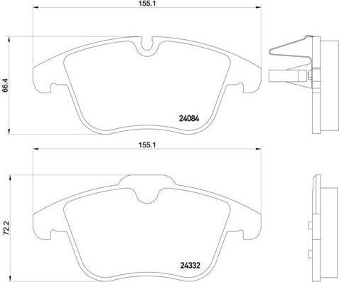 BREMBO Колодки торм.пер. (P61106)