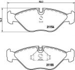 BREMBO Комплект тормозных колодок SAAB 9000 2.0 Kw 99 10/88 - 08/90 F (571465, P71005)