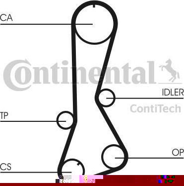 Contitech CT695K1 комплект ремня грм на TOYOTA COROLLA Liftback (_E8_)