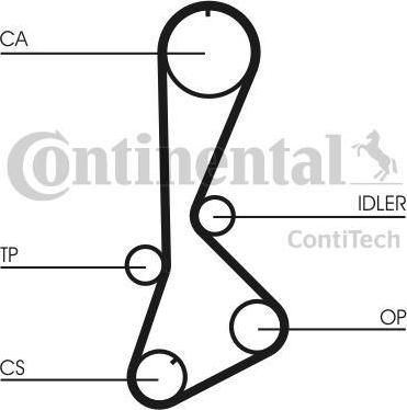 CONTITECH ** Ремкомплект ГРМ Toyota Corolla, Starlet 1.3 (92-00) (CT828K1)