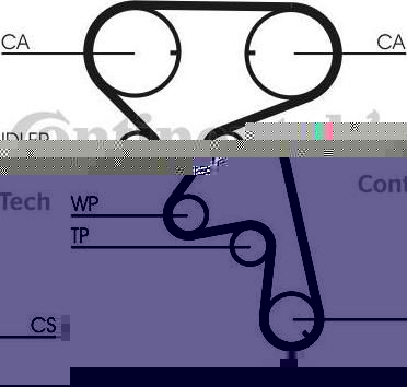 CONTITECH Насос водяной с комплектом ремня ГРМ (CT873WP4)