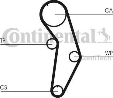 CONTITECH Ремень ГРМ AD VW AHL (06A109119C, CT908) CONTITECH Ремень ГРМ AD VW AHL (06A109119C, CT908)