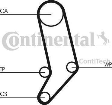 CONTITECH Насос водяной с комплектом ремня ГРМ (CT939WP6)