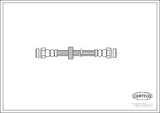 Corteco 19018657 тормозной шланг на VW GOLF IV (1J1)