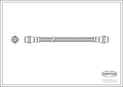 Corteco 19025893 тормозной шланг на AUDI A6 Avant (4B5, C5)