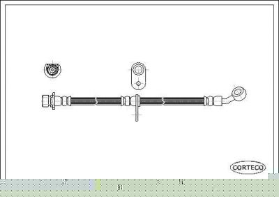 Corteco 19032675 тормозной шланг на HONDA PRELUDE IV (BB)