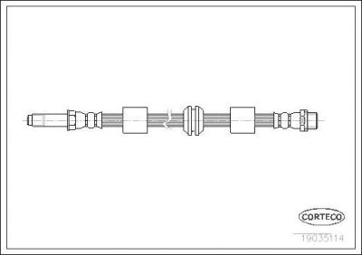 Corteco 19035114 тормозной шланг на VW MULTIVAN V (7HM, 7HN, 7HF, 7EF, 7EM, 7EN)