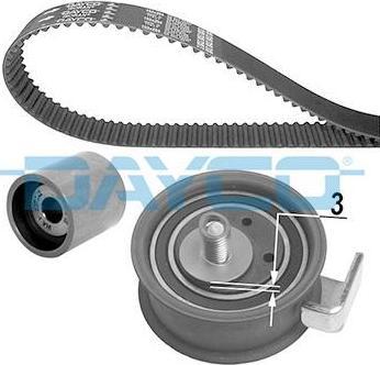 Dayco KTB443 комплект ремня грм на AUDI A4 Avant (8D5, B5)