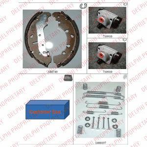 Delphi 1094 комплект тормозных колодок на FORD FIESTA IV (JA_, JB_)