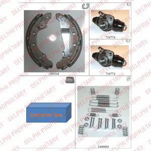 Delphi 775 комплект тормозных колодок на VW PASSAT (32B)