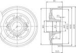 Delphi BFR272 тормозной барабан на RENAULT CLIO I (B/C57_, 5/357_)