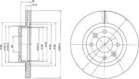 Delphi BG2283 тормозной диск на RENAULT 25 (B29_)