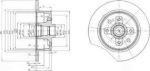 Delphi BG2571 тормозной диск на OPEL KADETT E кабрио (43B_)
