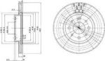 DELPHI Диск тормозной ALFA ROMEO 145/147 94-01/FIAT DOBLO 01-/PUNTO 01- передний вент. (цена за 1 шт., в упак. 2 шт.) (60811266, BG2830)