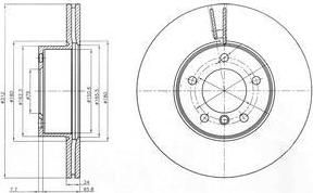 Delphi BG4172C тормозной диск на X1 (E84)
