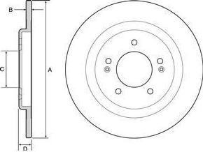 Delphi BG4563C тормозной диск на HYUNDAI i40 CW (VF)