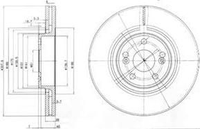 Delphi BG9016 тормозной диск на RENAULT ESPACE IV (JK0/1_)
