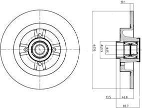 Delphi BG9032RS тормозной диск на RENAULT MEGANE II универсал (KM0/1_)