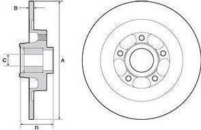 Delphi BG9138RS тормозной диск на RENAULT LAGUNA III (BT0/1)