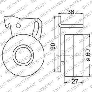 Delphi KDB233 комплект ремня грм на NISSAN STANZA Hatchback (T11)