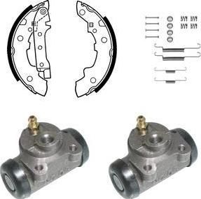 Delphi KP663 комплект тормозных колодок на RENAULT 5 (122_)