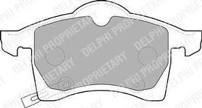 DELPHI Колодки передние OPEL Astra G/Meriva A/Zafira A (LP1309)